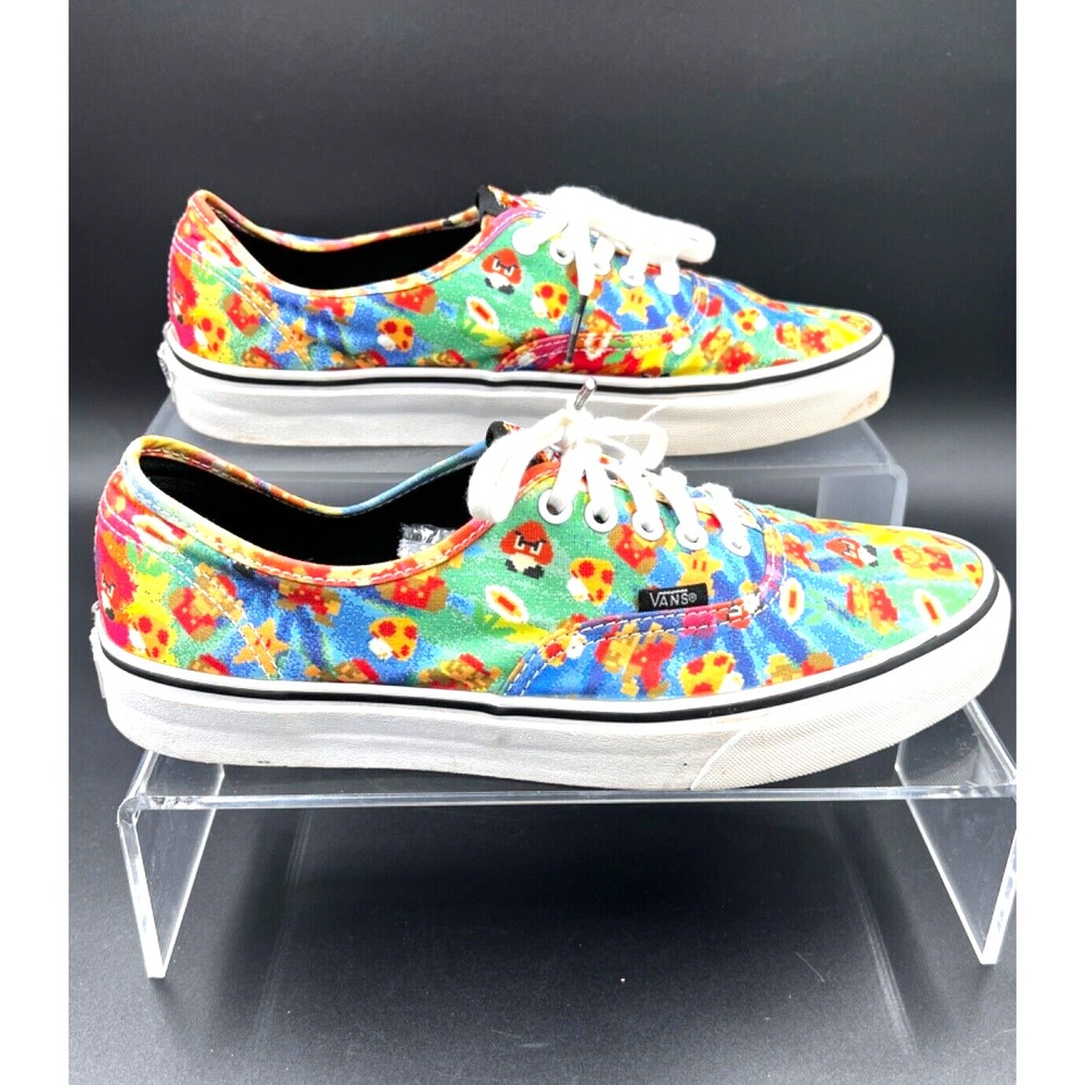 Nintendo x Vans Authentic Super Mario Bros Tie Dye NES Mens Womens RARE Sz 10